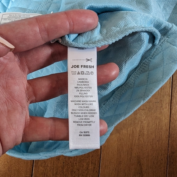 Joe Fresh Active - Powder Blue Relaxed Fit Tunic XS - Picture 3 of 5